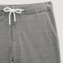 Pantalon Chino Slim Ceinture élastiquée à Carreaux -Trendy Soldes 1003948 18118 V8