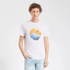 Tee Shirt Imprimé Rond Paysage