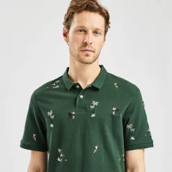Polo Manches Courtes Piqué Brodé -Trendy Soldes 1004058 16656 V4
