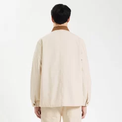 Veste 3 Poches En Coton Col Velours -Trendy Soldes 1004066 10141 V3