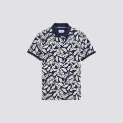 Polo Manches Courtes En Jersey Imprimé -Trendy Soldes 1004073 11863 V11