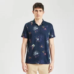 Polo Manches Courtes En Jersey Slub Imprimé -Trendy Soldes 1004117 11863 V2