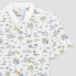 Polo Manches Courtes Jersey Imprimé -Trendy Soldes 1004133 10002 V8