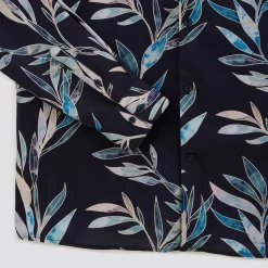 Chemise Slim Imprimé Feuilles Viscose -Trendy Soldes 1004168 11214 V9