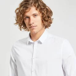 Chemise Slim Rayures Coton Biologique 11 Chemise Slim Rayures Coton Biologique -Trendy Soldes 1004176 10000 V4