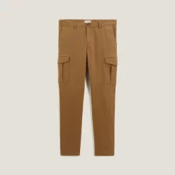 Pantalon Chino Cargo Droit Poches Côtés