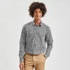 Chemise Slim Imprimé Fleur Coton Biologique