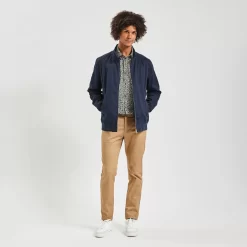 Chemise Slim Imprimé Fleur Coton Biologique -Trendy Soldes 1004257 12527 V5