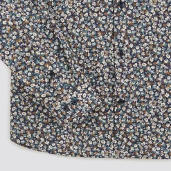 Chemise Slim Imprimé Fleur Coton Biologique -Trendy Soldes 1004257 12527 V9