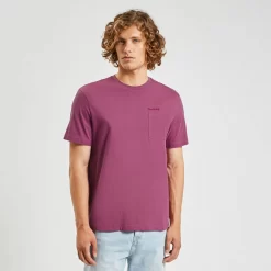 Tee Shirt Poche Et Broderie Poitrine