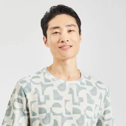 Tee Shirt Coton/lin Imprimé -Trendy Soldes 1004450 10503 V4