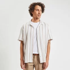 Chemisette Regular Rayures Gaze De Coton