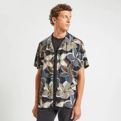 Chemisette Hawaïenne Regular Imprimée Viscose Ecov