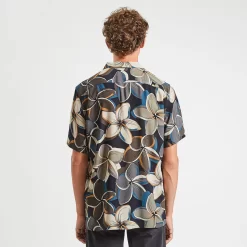 Chemisette Hawaïenne Regular Imprimée Viscose Ecov -Trendy Soldes 1004485 11210 V3