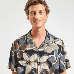 Chemisette Hawaïenne Regular Imprimée Viscose Ecov -Trendy Soldes 1004485 11210 V4