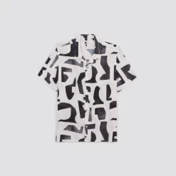 Chemisette Regular Imprimé Géométrique Viscose -Trendy Soldes 1004486 18000 V11