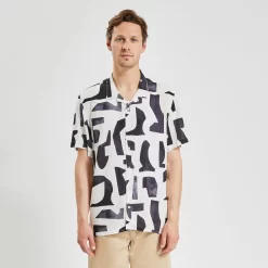 Chemisette Regular Imprimé Géométrique Viscose -Trendy Soldes 1004486 18000 V2