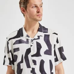 Chemisette Regular Imprimé Géométrique Viscose -Trendy Soldes 1004486 18000 V4