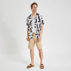 Chemisette Regular Imprimé Géométrique Viscose -Trendy Soldes 1004486 18000 V5