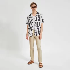 Chemisette Regular Imprimé Géométrique Viscose -Trendy Soldes 1004486 18000 V6