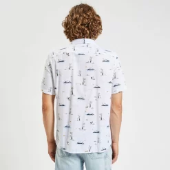 Chemisette Regular Imprimé Paysages Coton Flammé -Trendy Soldes 1004488 10100 V3