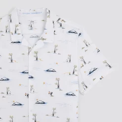 Chemisette Regular Imprimé Paysages Coton Flammé -Trendy Soldes 1004488 10100 V8