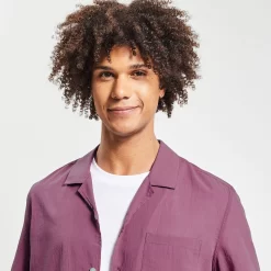 Chemisette Regular Unie Coton Plissé -Trendy Soldes 1004566 15022 V4