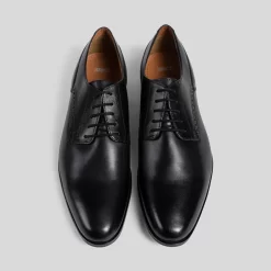 Chaussures De Costume En Cuir Lisse -Trendy Soldes 721667 9020 V4