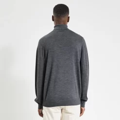 Pull Col Roulé En Laine Mérinos -Trendy Soldes 722679 8200 V3