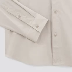 Chemise Slim Unie Coton Biologique Stretch -Trendy Soldes 726637 10101 V9