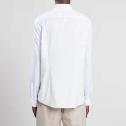 Chemise Slim Sans Repassage Unie Coton -Trendy Soldes 726646 9010 V3