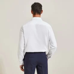 Chemise Regular Sans Repassage Unie Coton 13 Chemise Regular Sans Repassage Unie Coton -Trendy Soldes 726775 9010 V3