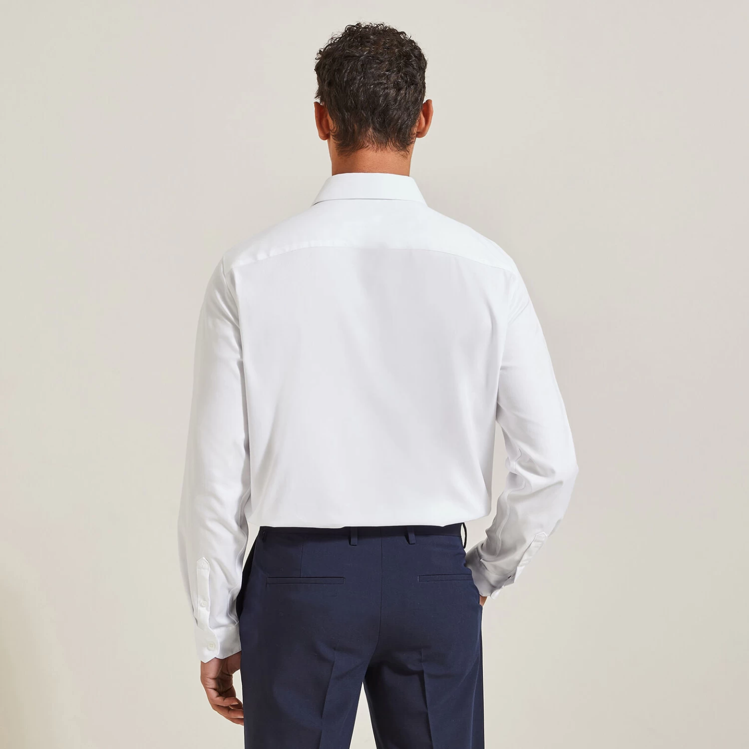 Chemise Regular Sans Repassage Unie Coton 5 Chemise Regular Sans Repassage Unie Coton – Image 5