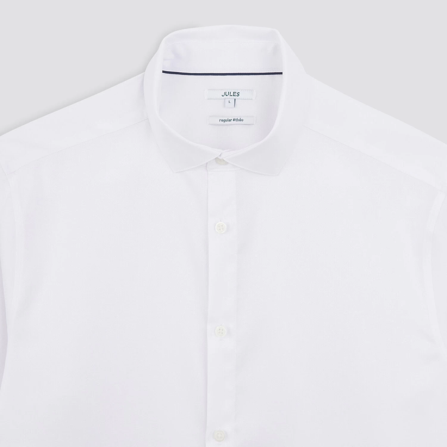 Chemise Regular Sans Repassage Unie Coton 7 Chemise Regular Sans Repassage Unie Coton – Image 7