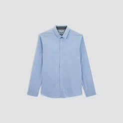 Chemise Regular Unie Coton -Trendy Soldes 727469 1930 V11