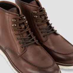 Boots Montantes à Lacets -Trendy Soldes 727928 7400 V3