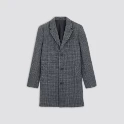 Manteau Col Tailleur à Carreaux -Trendy Soldes 728023 1280 V11