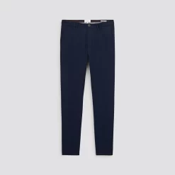 Pantalon Chino Slim Fantaisie Intérieur Gratté -Trendy Soldes 728306 11846 V11