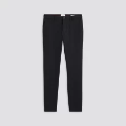 Pantalon Chino Slim Fantaisie Intérieur Gratté -Trendy Soldes 728306 8000 V11