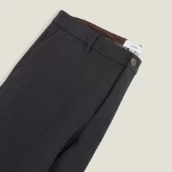Pantalon Chino Slim Fantaisie Intérieur Gratté -Trendy Soldes 728306 8000 V8