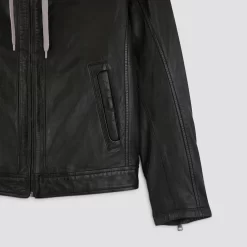 Blouson Cuir Col Biker -Trendy Soldes 728694 9020 V9